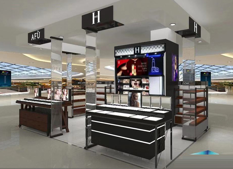 化妆品（pǐn）展柜设计化妆品陈列柜定做（zuò）