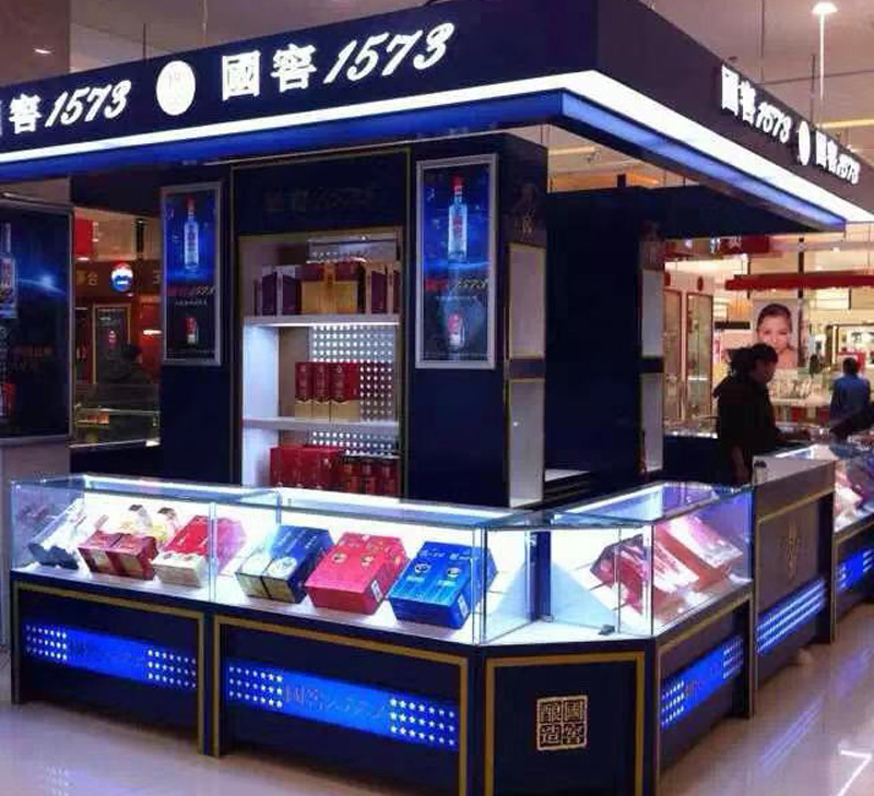 国窖1573烟酒（jiǔ）展柜设计制作