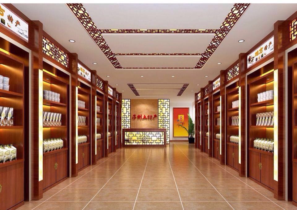 土特产食品展柜设计制作