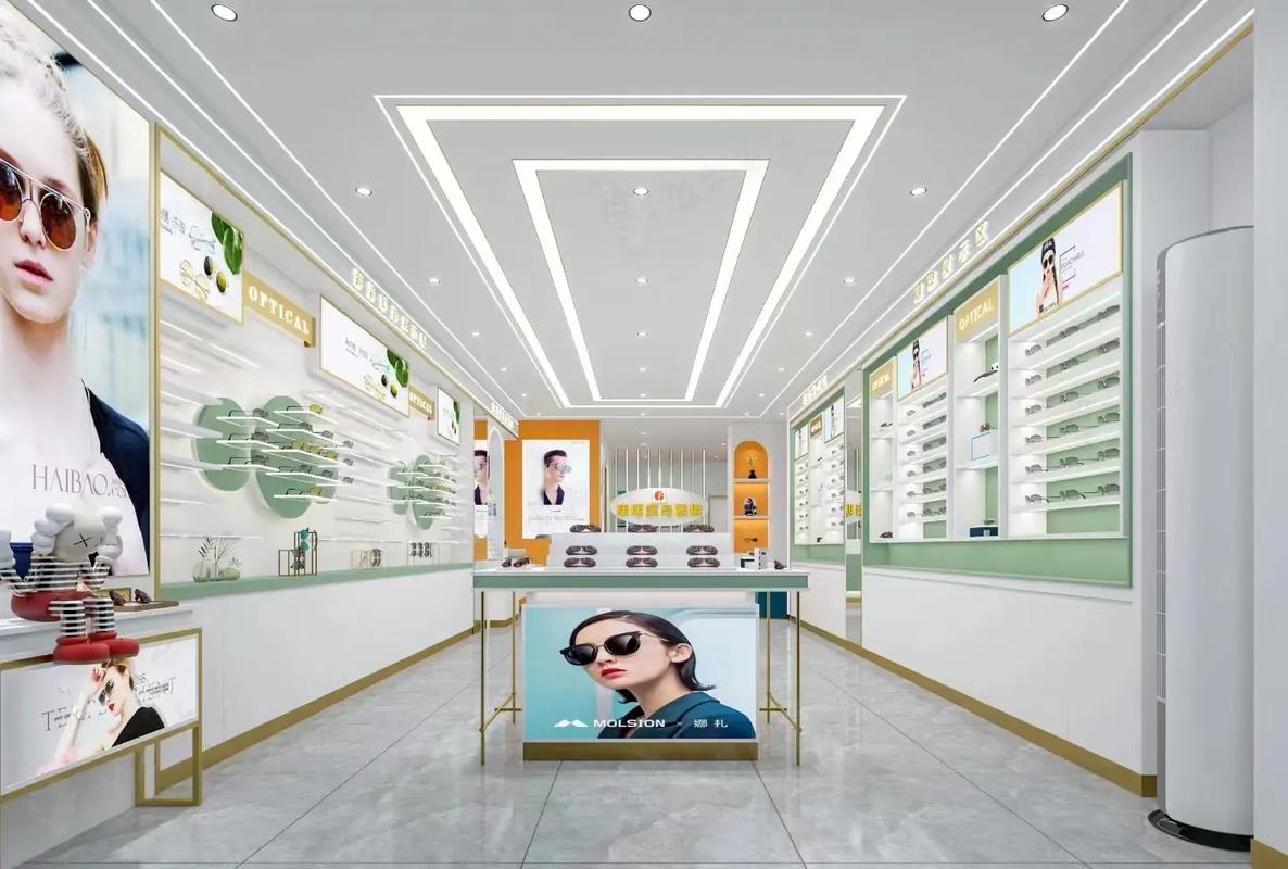 西安（ān）眼鏡展櫃（guì）定製廠家如何製作眼鏡店烤漆展櫃